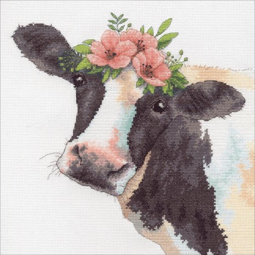 (image for) Sweet Cow Counted Cross Stitch Kit